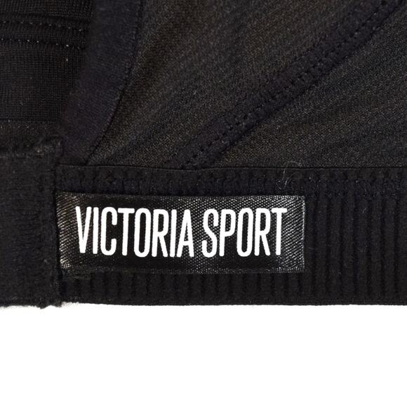 Victoria's Secret Black Bra Victoria Sport Racer Back Size Tag Removed Padded - Picture 3 of 5